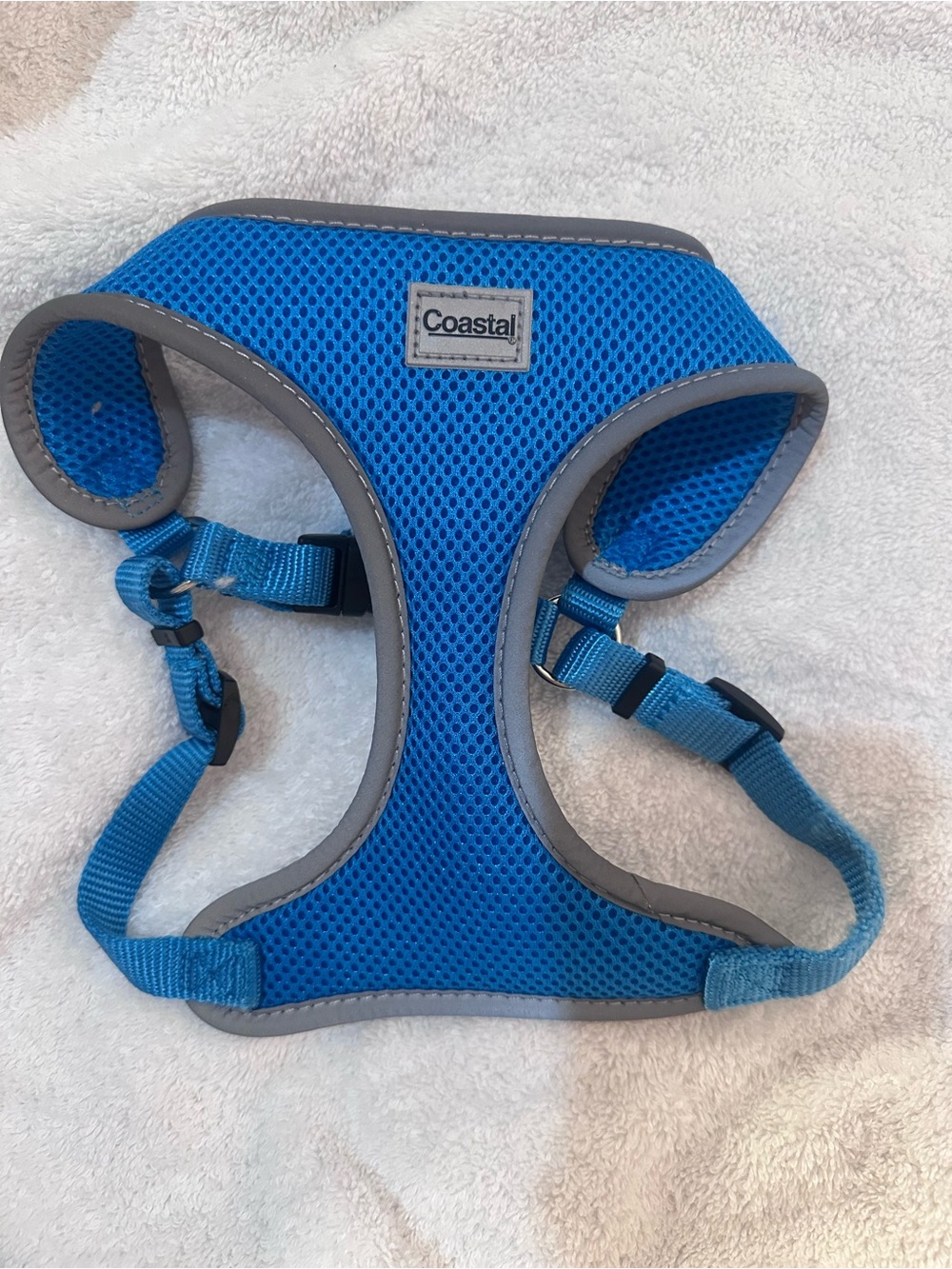 Coastal Blue Breathable Mesh Small Pet Harness
